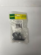 2x 20MM Black Plastic PVC Conduit Saddles Spacer Bar Saddles Black 