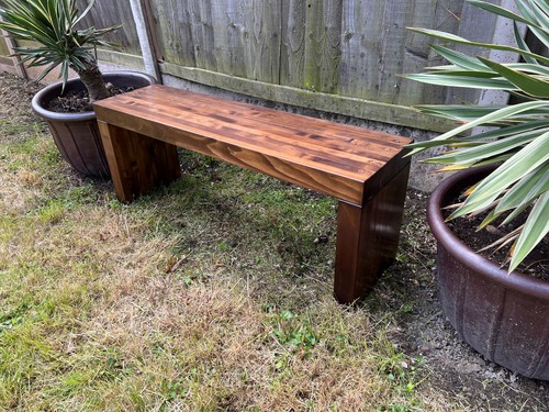 Rustic designed wood bench - , /