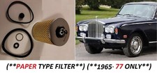 ROLLS ROYCE Silver Shadow  PAPER OIL FILTER ELEMENT   (**1965- 77 Only**)