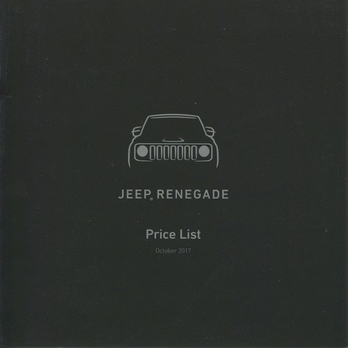 Car price list brochure - car, jeep