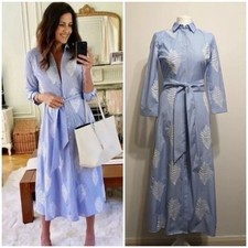 Zara Blue White Stripe