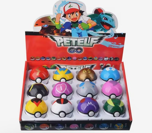 12pcs ball pokeball - set, kids
