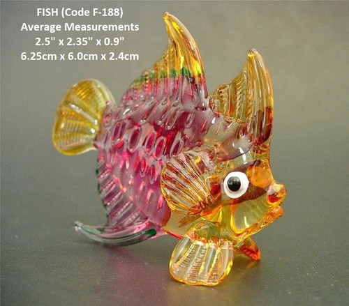 Glass fish aquarium ornament - glass,