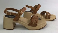 Hasbeens - Ladies Swedish Stockholm Clog Sandals - Tan Real Leather - 36EU