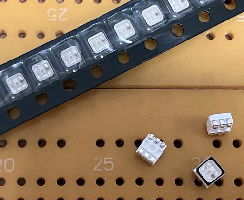 Rgb plcc6 smd 1600mcd - rgb,
