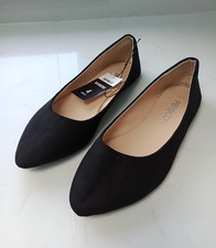 Women's Black Ballet Flat Slip