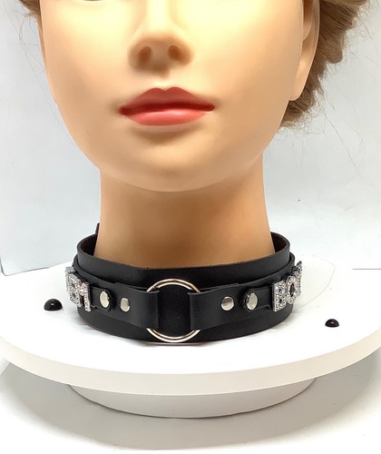 Bdsm black collar o ring - ,