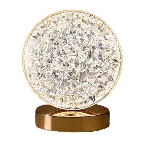 Table lamp crystal night light - night,
