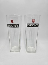 Beck pint glasses - beck’s, x2