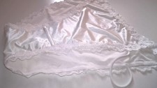 Sexy WHITE Slippery Satin 28"