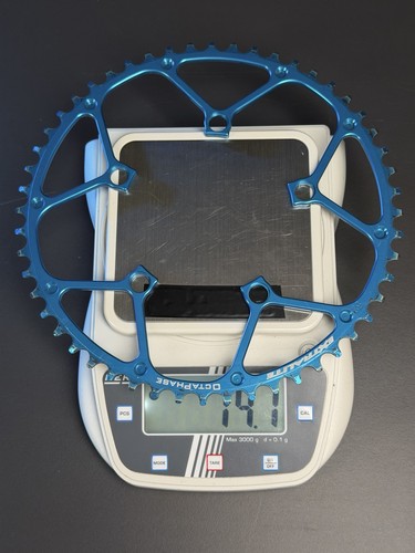 Blue single chainring - single,