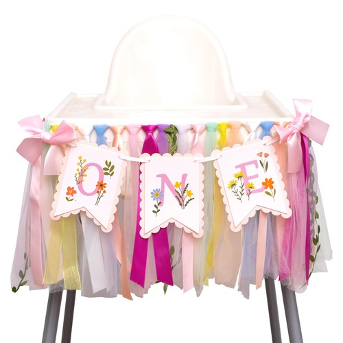 Wildflower highchair banner - banner,