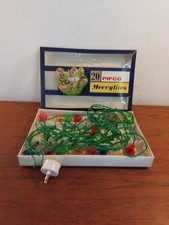Vintage Pifco 20 Merrylights Christmas Tree Lights Boxed, UNTESTED Empire Made