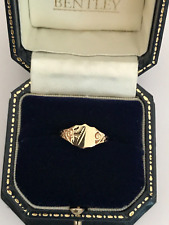 1981 Vintage Ring 9ct Gold Signet Ring - Size O