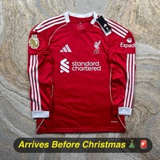 🚨 LAST ONE | Liverpool FC Adidas 2025/26 Home Long Sleeve | Fast Shipping 🚛 M 