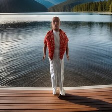 Integrity Toys 12” Male Doll “Jordan” – Rare Early 2000s – Hawaiian Shirt Outfit