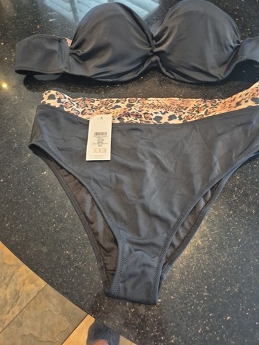 Black lipsy bikini size - black,