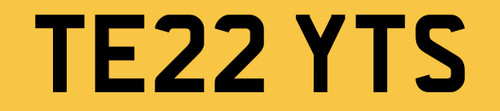 Terry initials number plate - initials,