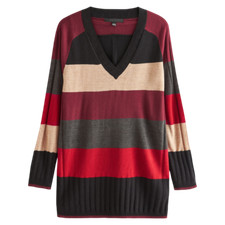 Ladies N@@t V neck Striped