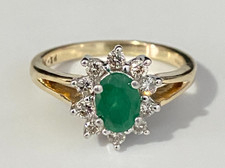 9K Yellow Gold W/ Emerald &