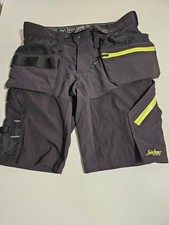 Snickers 6140 Work Shorts Softshell  Stretch Holster Pockets Sz 50 Waist 35 