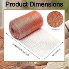 Roll copper mesh - copper, slug