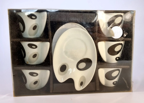 Expresso cup saucers art - 6x,