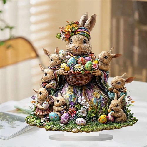 Easter bunny egg statue - easter,