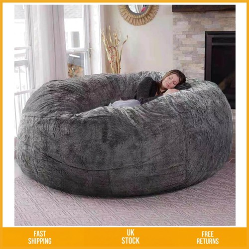 Luxury faux fur bean bag - luxury,