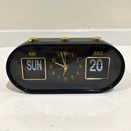 Oval manual flip - flip, clock