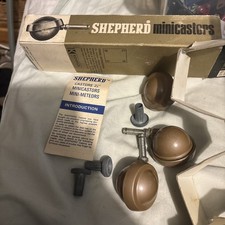 Unused - PACK OF 3 SHEPHERD MINI CASTORS ON PLATE FIXING  NO 46