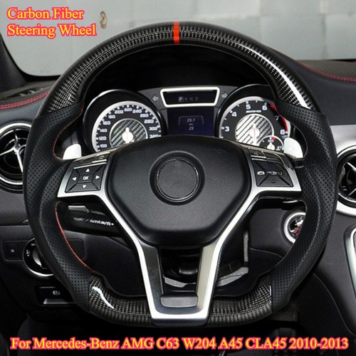 Carbon fiber flat steering - carbon,