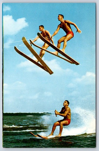 Vintage water skiing - vintage,