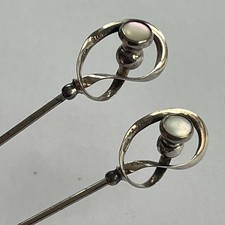 STERLING SILVER HAT PIN X 2 BY