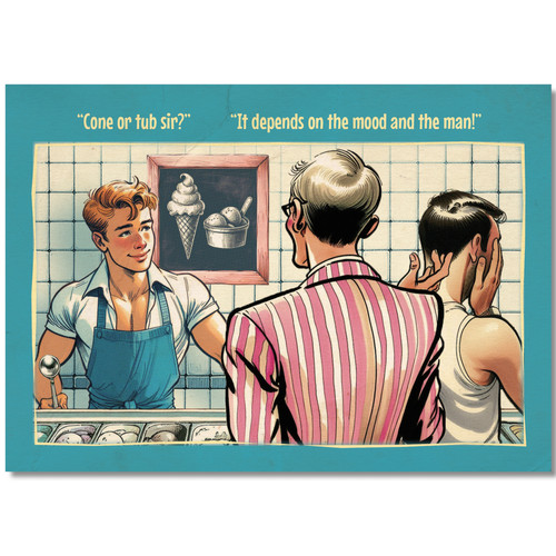 Gay postcard inspired - , by
