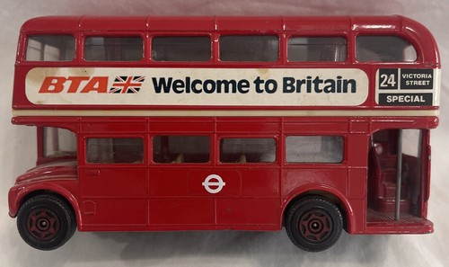 Vintage corgi red london bus - corgi,