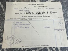 VINTAGE RECEIPT WEBB BUILDING