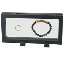 3D Floating Coin Medal Display Frame Holder Box Case Black With Stand,180*90mm