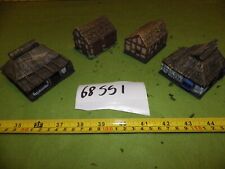 15mm ECW / scenery - 4 hatched roof builds - (68551)