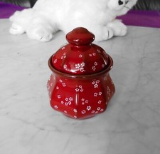 Sugar Pot Red Daisies