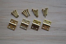 TINY BRASS / GOLD FINISH HINGES (4 per set) Prokraft PKR THH