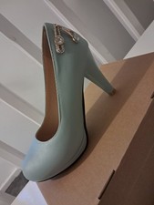 Aqua Green/Blue High Heels UK Size 5 New