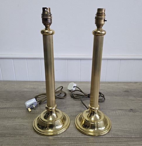 Pair vintage brass - a,
