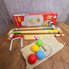 BIGJIGS Wooden Croquet Set for
