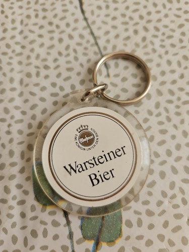 Vintage keyring plastic clear - vintage,