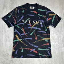 Palace Don T-Shirt Black Men’s Medium Pattern Skateboard Embroidered