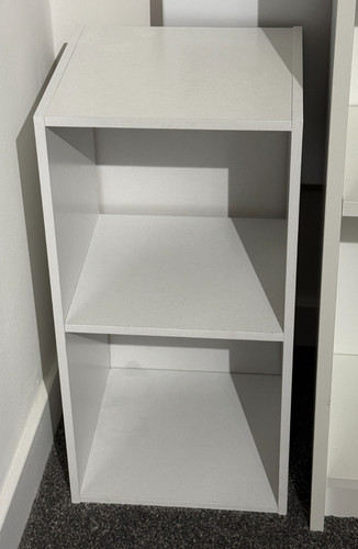 White two tier bookcase - white, two-tier