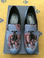 Louis Vuitton Auteuil Chapman Blue Shoes Loafers Slippers Mens UK 7 US 8 41 New