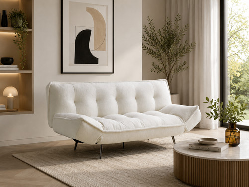 Comfortable fabric sofa bed - fabric,