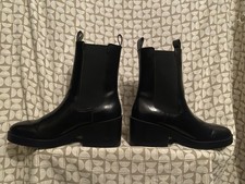 H&M TALL BLACK FAUX LEATHER